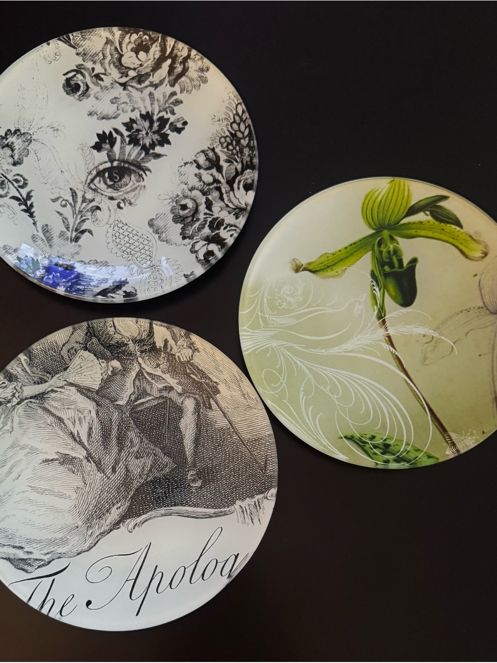 Decorative Plates Floral and Illustration Designs